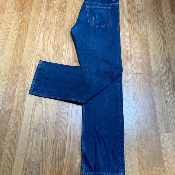 CLUB MONOCO Mens Jeans Premium Japanese Denim- 31 x 32 Indigo Blue Button Fly - Picture 12 of 13